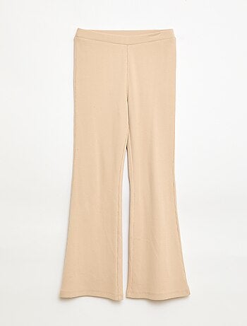 Legging flare canelado