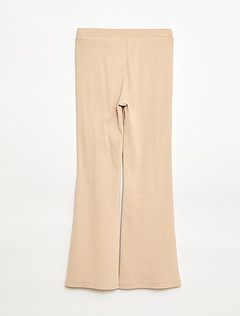 Legging flare canelado