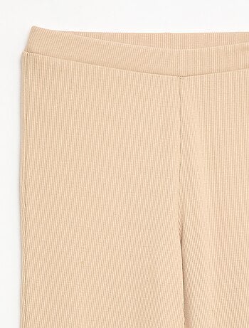Legging flare canelado