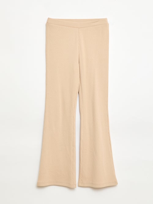 Legging flare canelado - Kiabi
