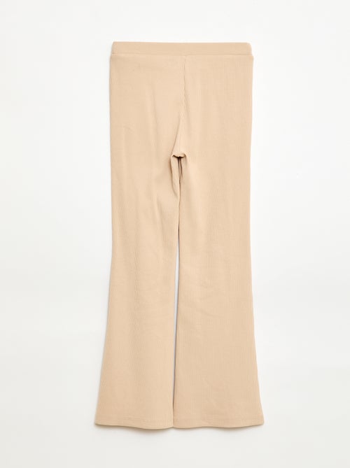 Legging flare canelado - Kiabi