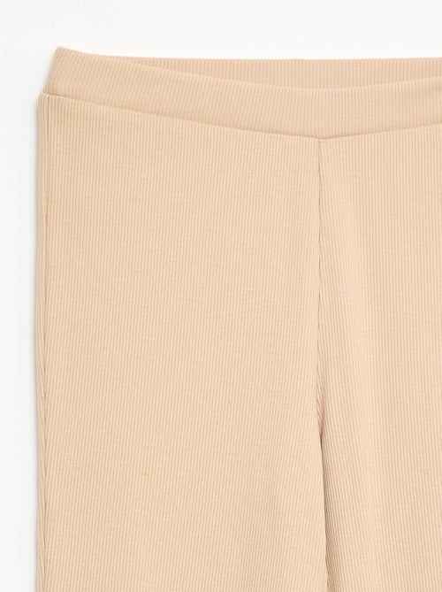 Legging flare canelado - Kiabi