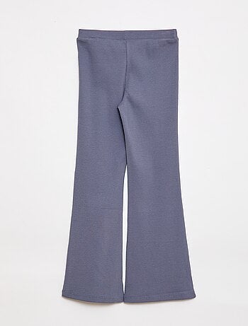 Legging flare canelado