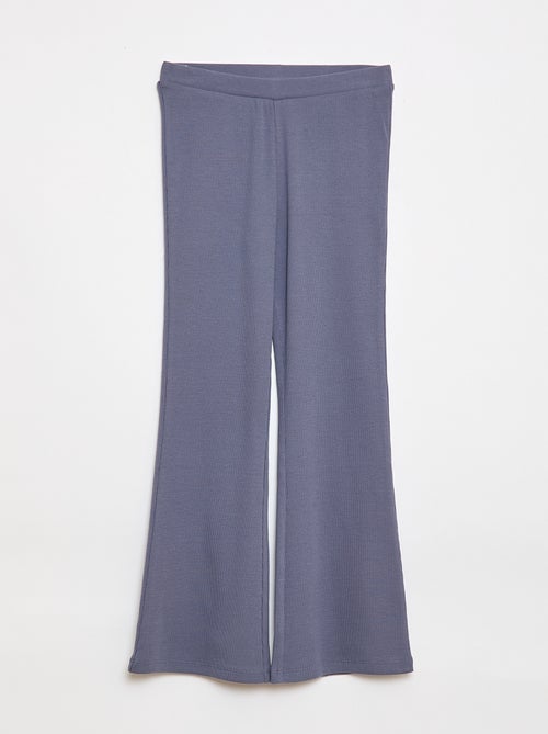 Legging flare canelado - Kiabi