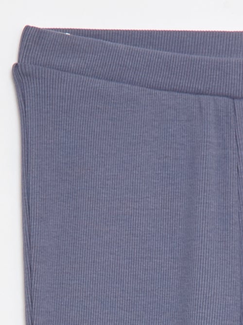 Legging flare canelado - Kiabi