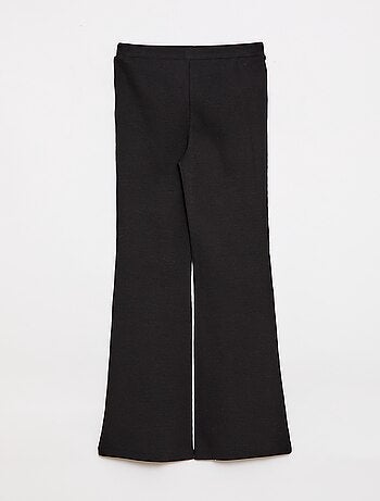 Legging flare canelado