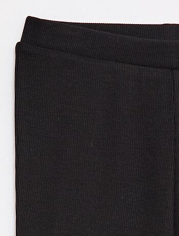Legging flare canelado