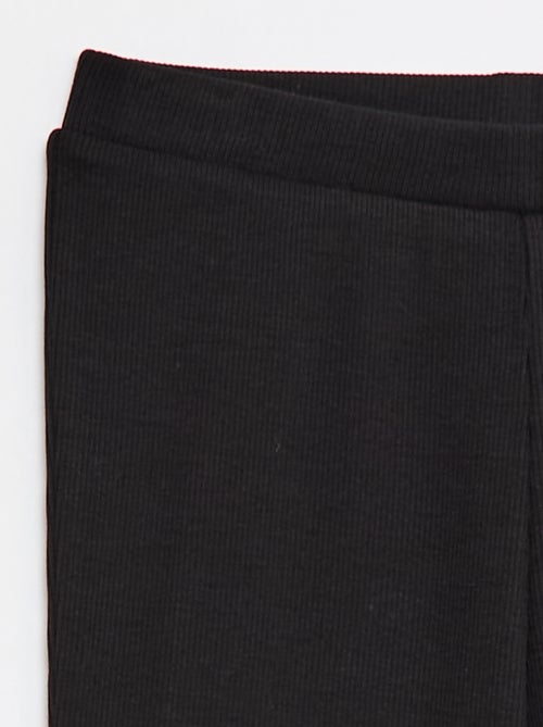 Legging flare canelado - Kiabi