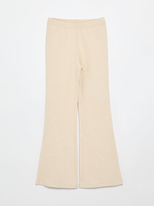 Legging flare em rib - Kiabi