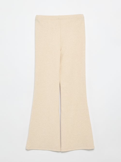 Legging flare em rib - Kiabi