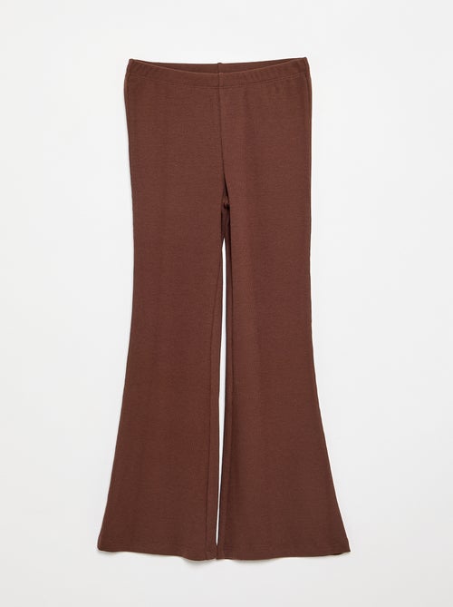 Legging flare em rib - Kiabi Legging flare em rib - Kiabi