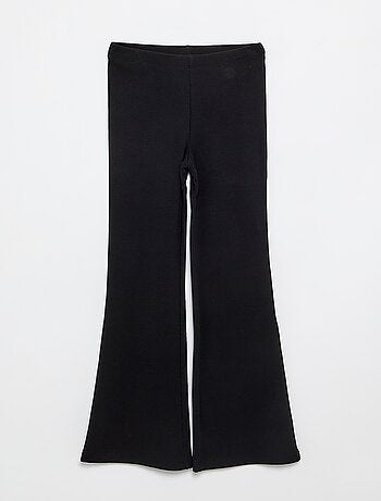 Legging flare em rib