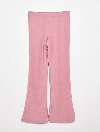 Legging flare em rib