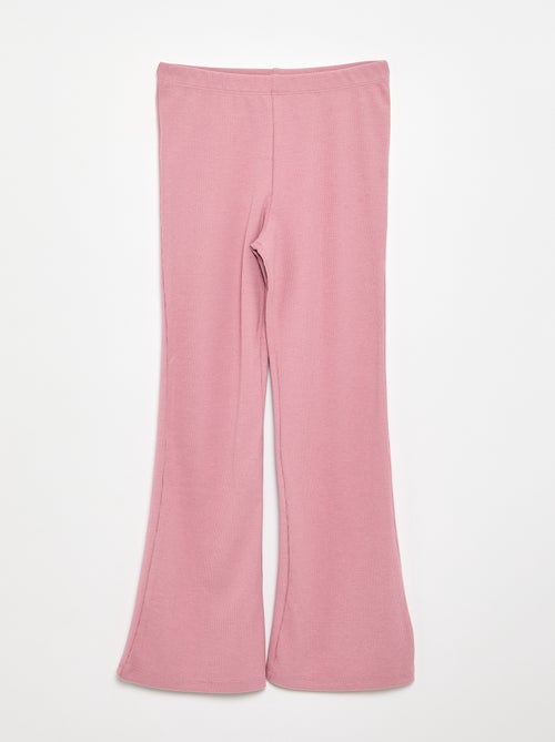 Legging flare em rib - Kiabi Legging flare em rib - Kiabi
