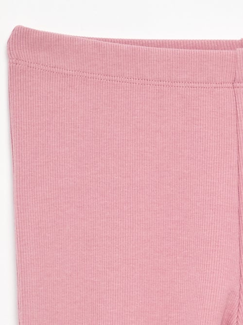 Legging flare em rib - Kiabi Legging flare em rib - Kiabi