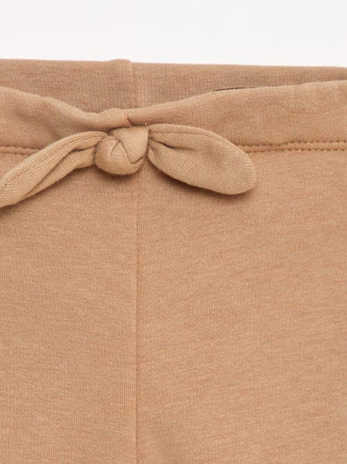 Legging forrado em moletom com laço - Kiabi