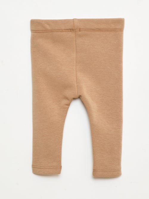 Legging forrado em moletom com laço - Kiabi