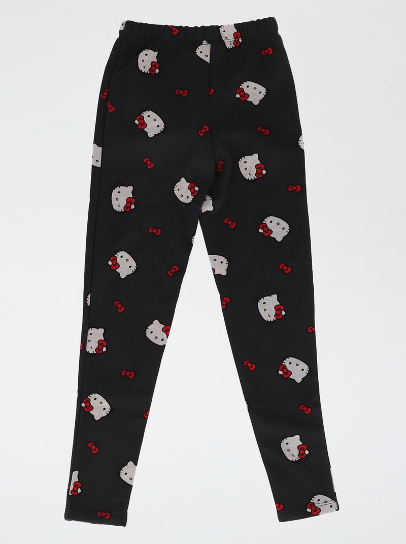Legging forrado 'Hello Kitty' Preto - Kiabi