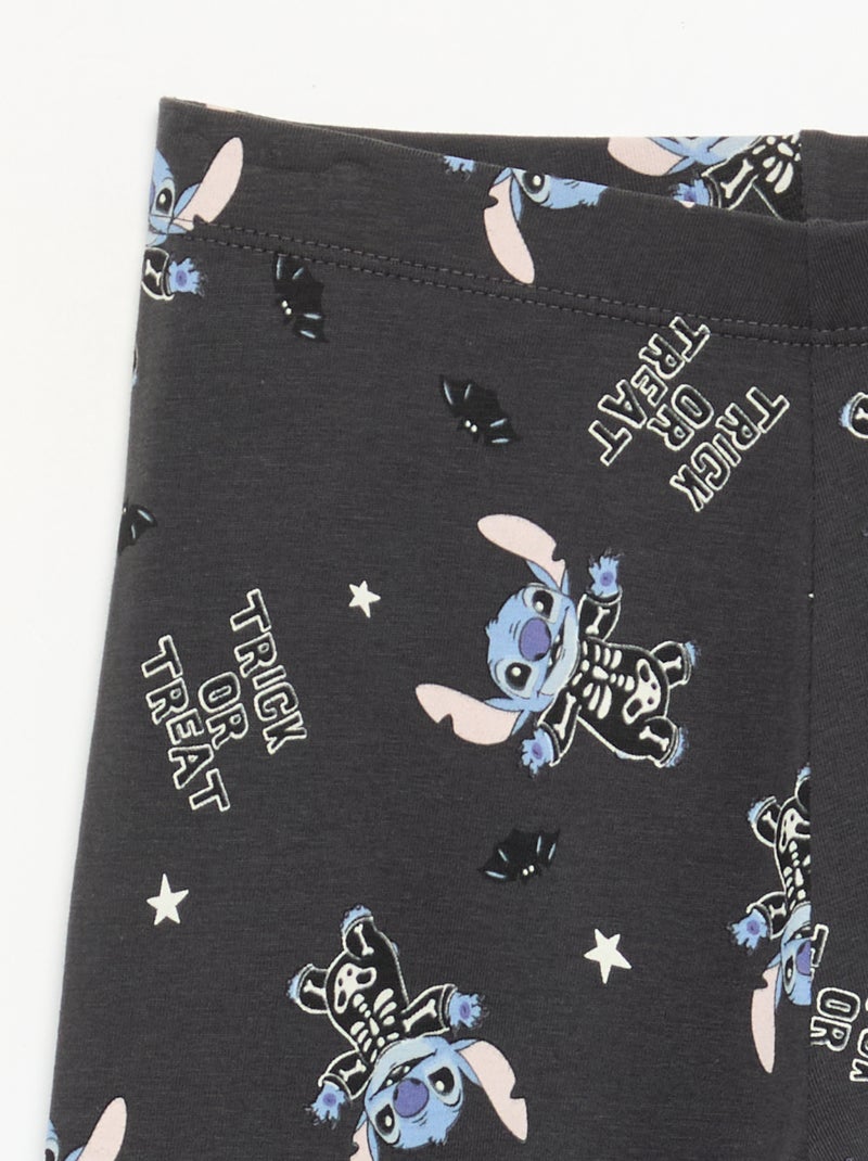 Legging 'Halloween' 'Disney' 'Stitch' Preto - Kiabi