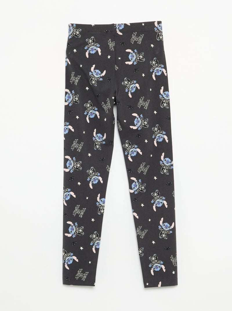 Legging 'Halloween' 'Disney' 'Stitch' Preto - Kiabi