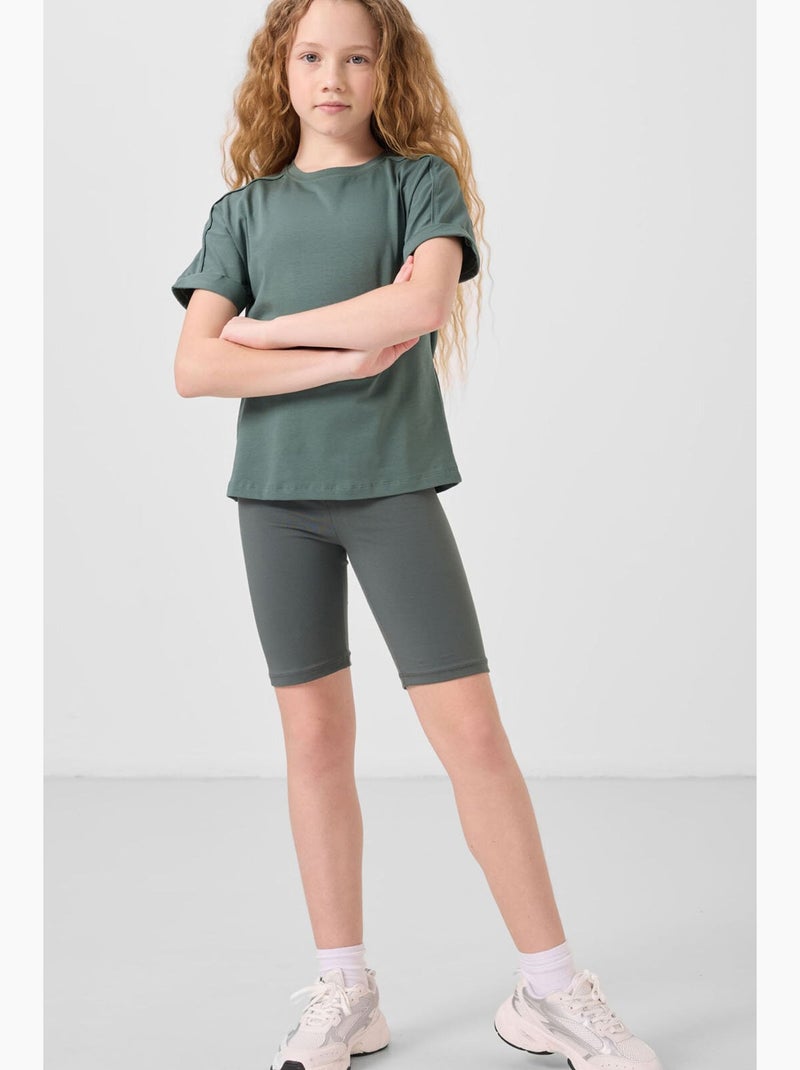 Legging infantil tommy Preto Cinza - Kiabi