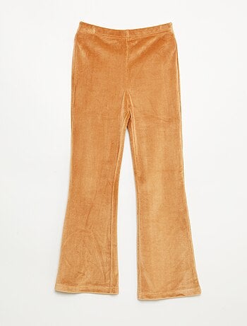 Legging largo em veludo