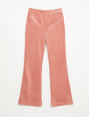 Legging largo em veludo