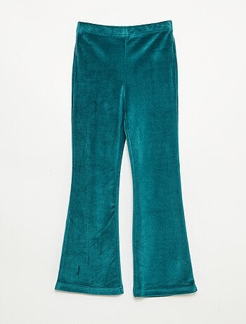 Legging largo em veludo