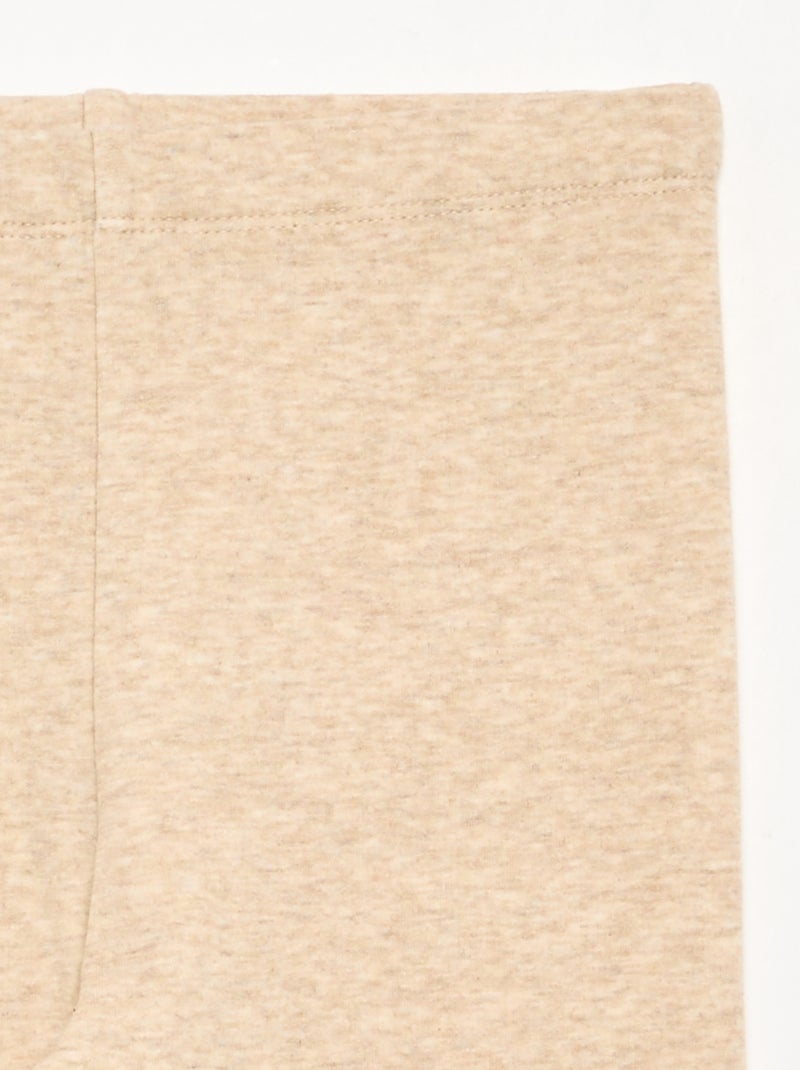 Legging liso Bege - Kiabi