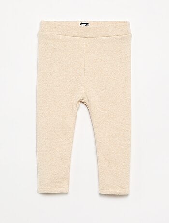 Legging liso de malha cardada