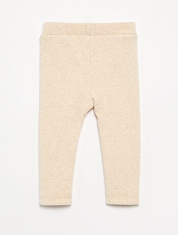 Legging liso de malha cardada