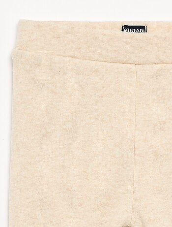 Legging liso de malha cardada