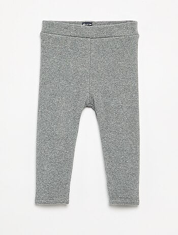 Legging liso de malha cardada