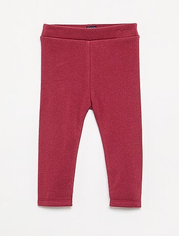Legging liso de malha cardada