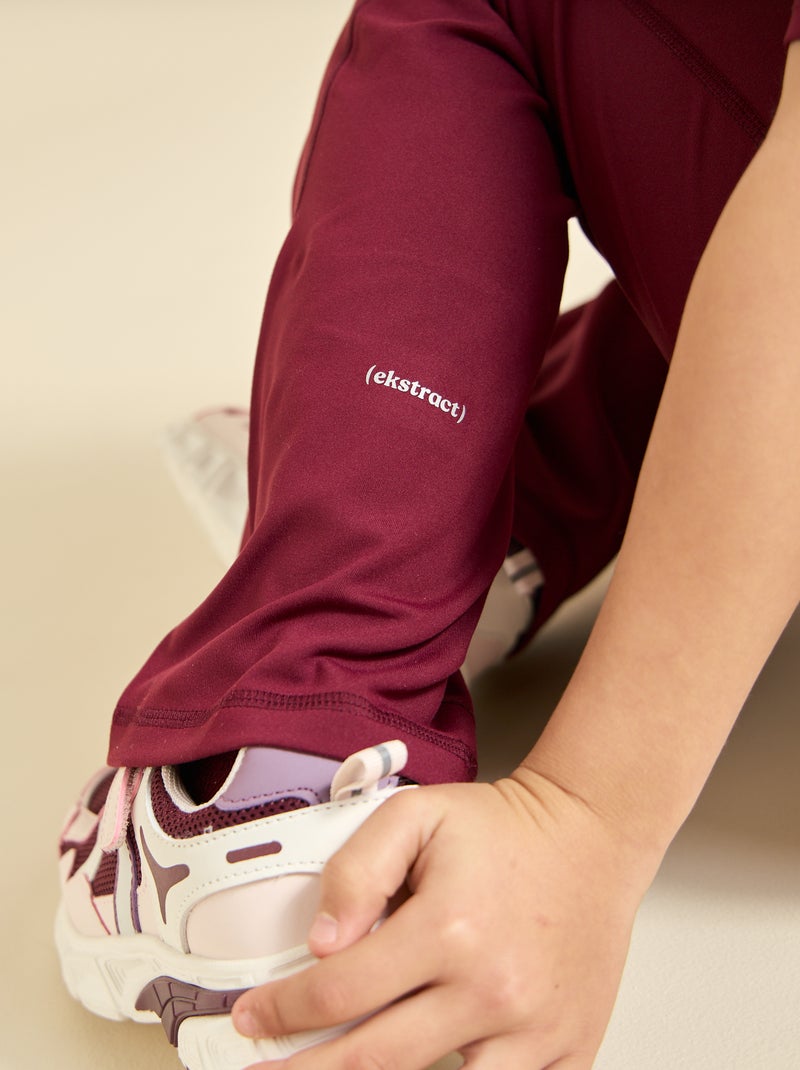 Legging multidesporto (ekstract) Vermelho - Kiabi