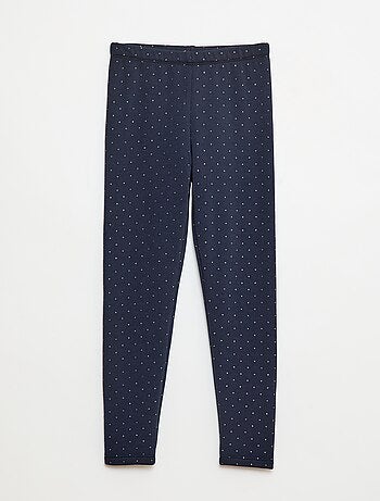 Legging quente estampado com interior em veludo