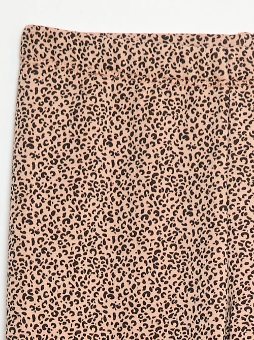 Legging quente com estampado e interior em veludo - Kiabi