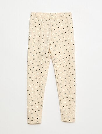 Legging quente estampado com interior em veludo