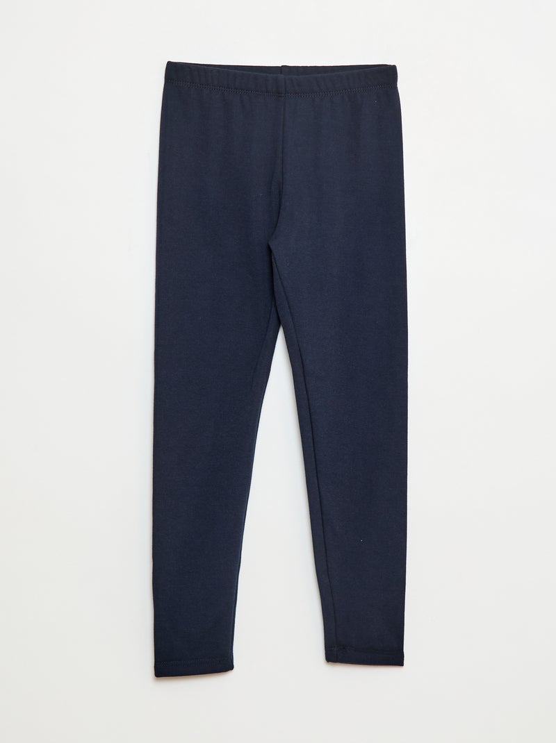 Legging quente interior em veludo Azul - Kiabi