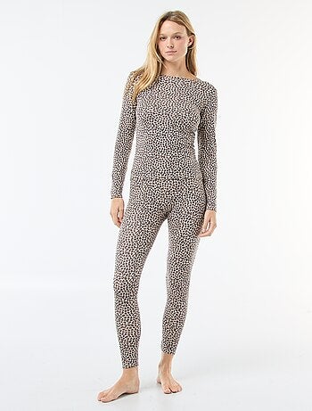 Legging stretch termorregulador com cintura elástica