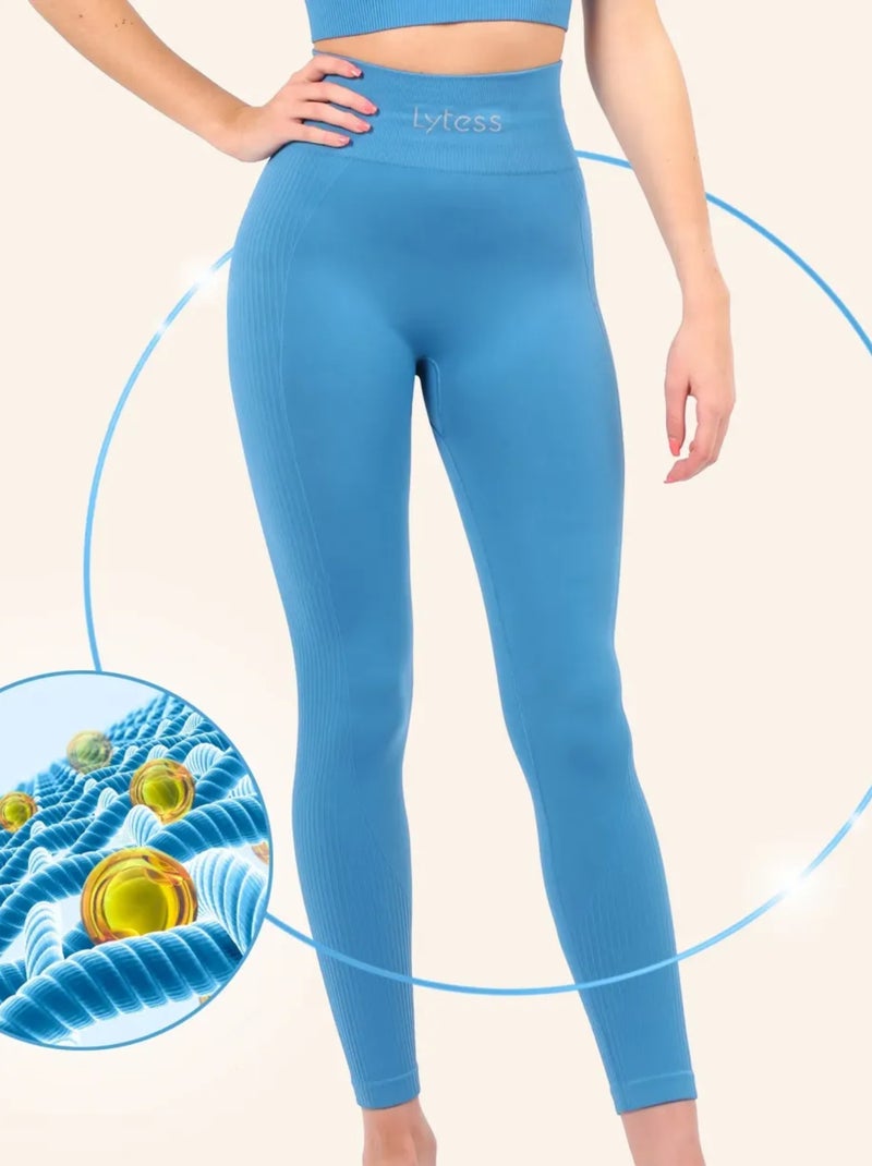 Legging yogafit emagrecedor Azul-petróleo - Kiabi