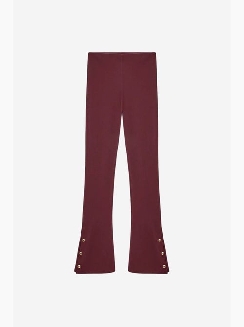 Leggings à boca de sino de cintura subida com detalhe de botões dilvin - Kiabi Leggings à boca de sino de cintura subida com detalhe de botões dilvin - Kiabi