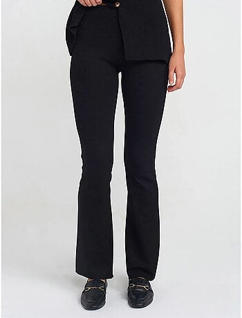 Leggings à boca de sino de cintura subida dilvin