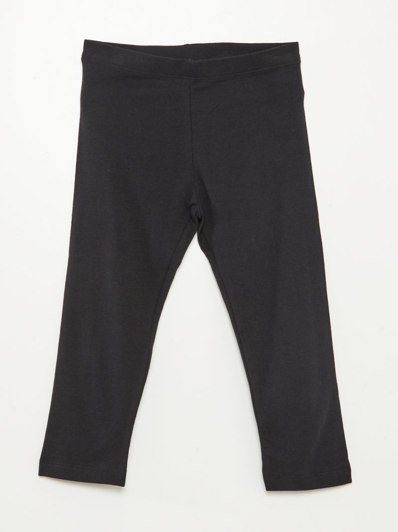 Leggings abaixo do joelho Preto - Kiabi