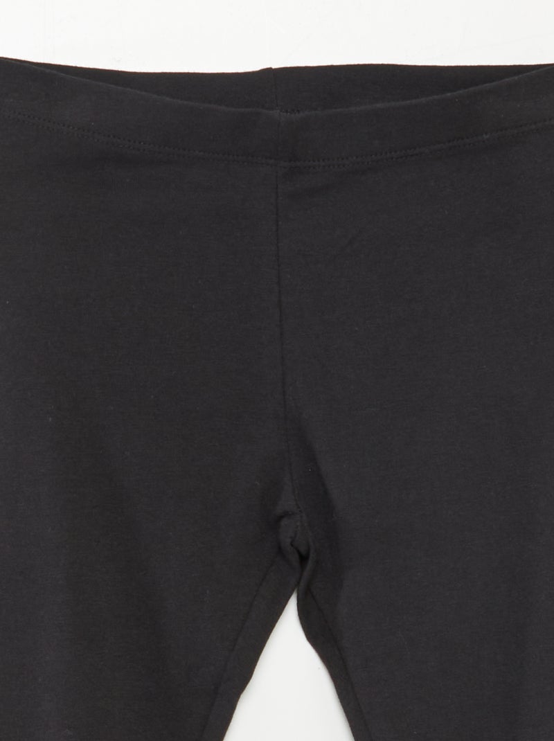 Leggings abaixo do joelho Preto - Kiabi