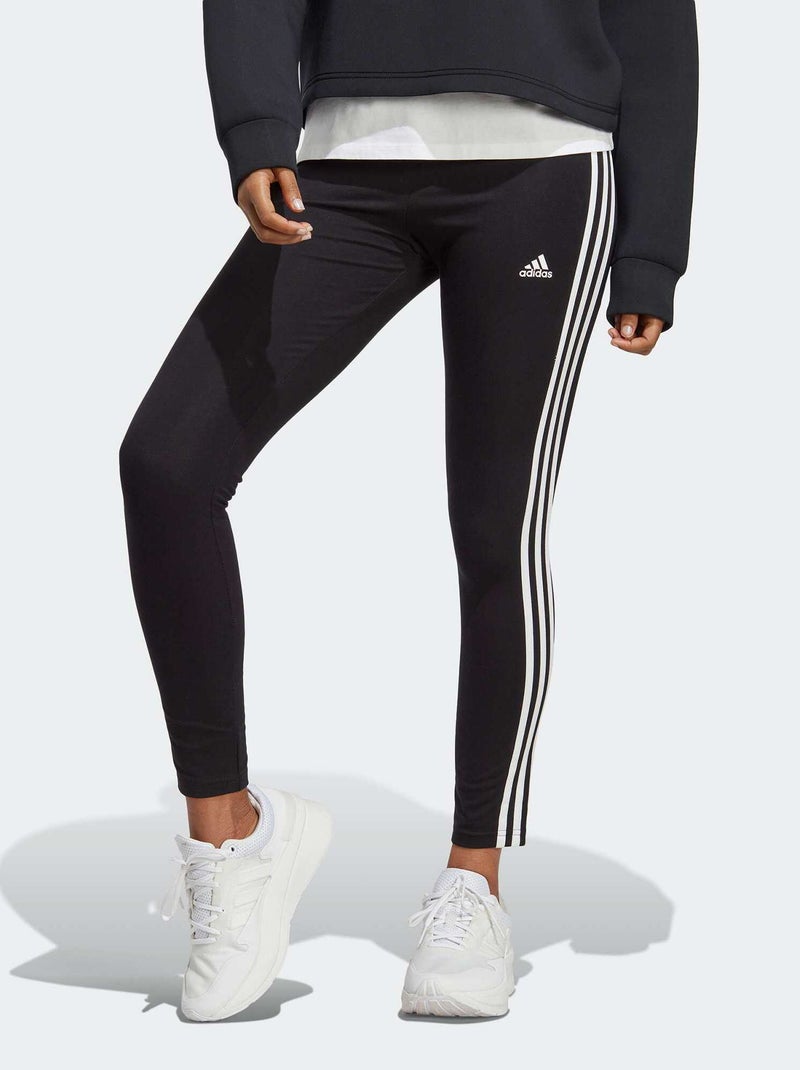 Leggings 'Adidas' com 3 faixas PRETO - Kiabi