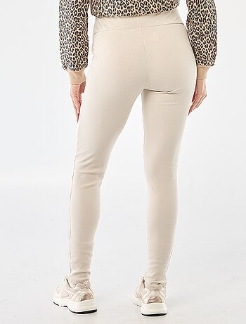 Leggings caneladas de grávida