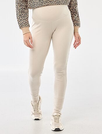 Leggings caneladas de grávida