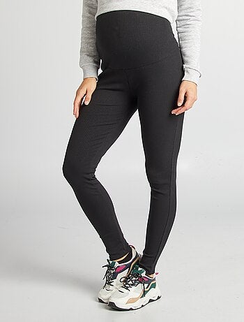 Leggings caneladas de grávida