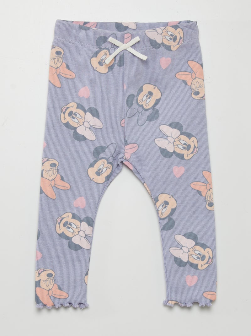 Leggings caneladas 'Minnie' VIOLETA - Kiabi